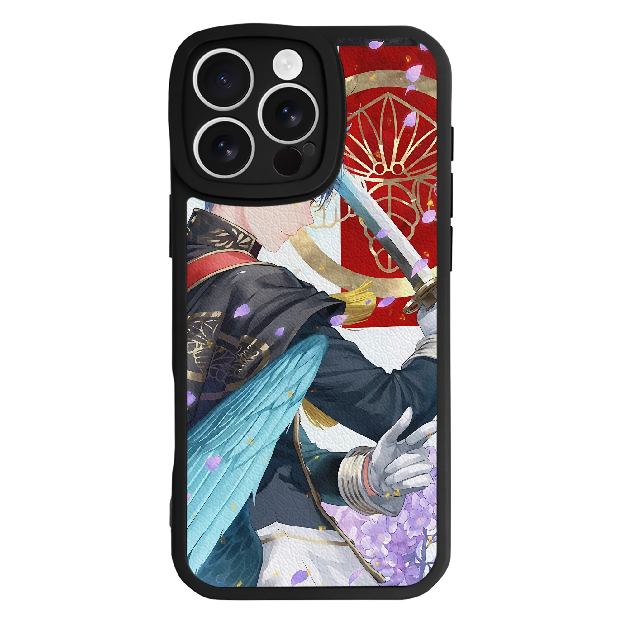（画像用） 刀剣乱舞 Touken Ranbu 【iPhone 16シリーズ対応】シリコンスマホケース（レザー調） 材質：シリコン
